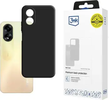 Mbështjellës 3mk Matt Case për Oppo A38, i zi