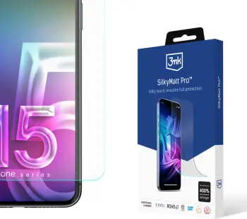 Folje mbrojtëse ekran 3mk SilkyMatt Pro për iPhone 15 Plus, mat