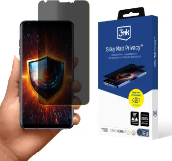 Folie mbrojtëse privatësie për ekran, 3mk Silky Matt Privacy për LG V30, Mat