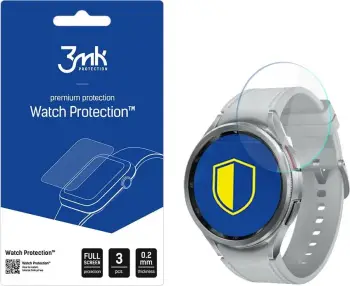 Qelq mbrojtës hibrid për orë Samsung Galaxy Watch 6 Classic, set 3 copë, transparent