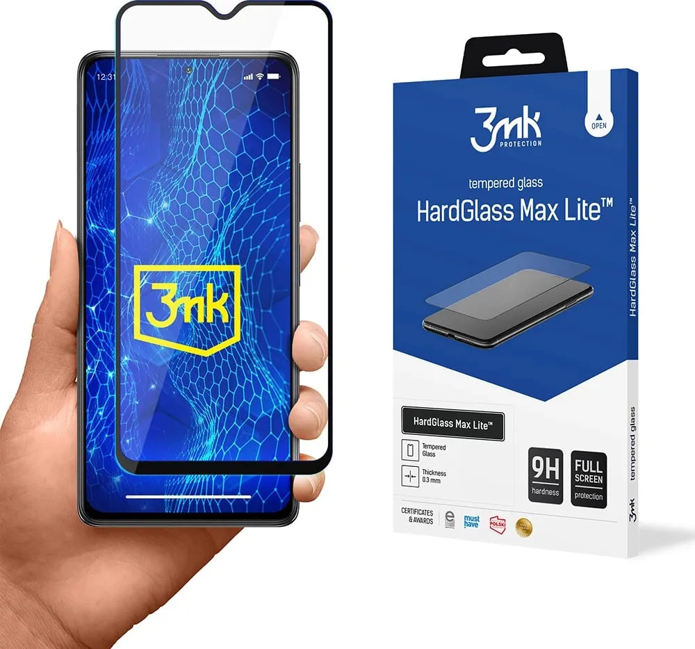 Mbështjellës xhami i temperuar 3mk HardGlass Max Lite për Xiaomi Redmi Note 10 Pro, i zi - 1