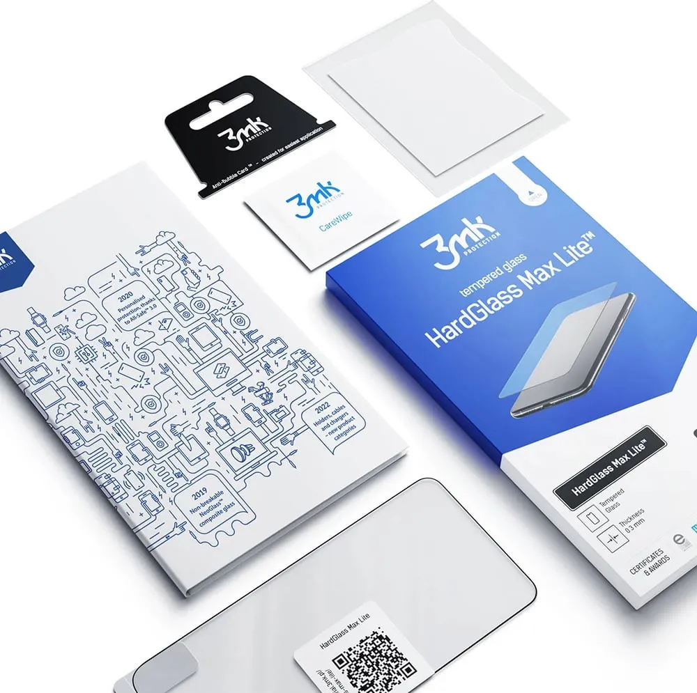 Mbështjellës xhami i temperuar 3mk HardGlass Max Lite për Xiaomi Redmi Note 10 Pro, i zi - 8