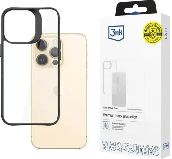 Mbështjellës 3mk Satin Armor Case+ për iPhone 13 Pro, i zi
