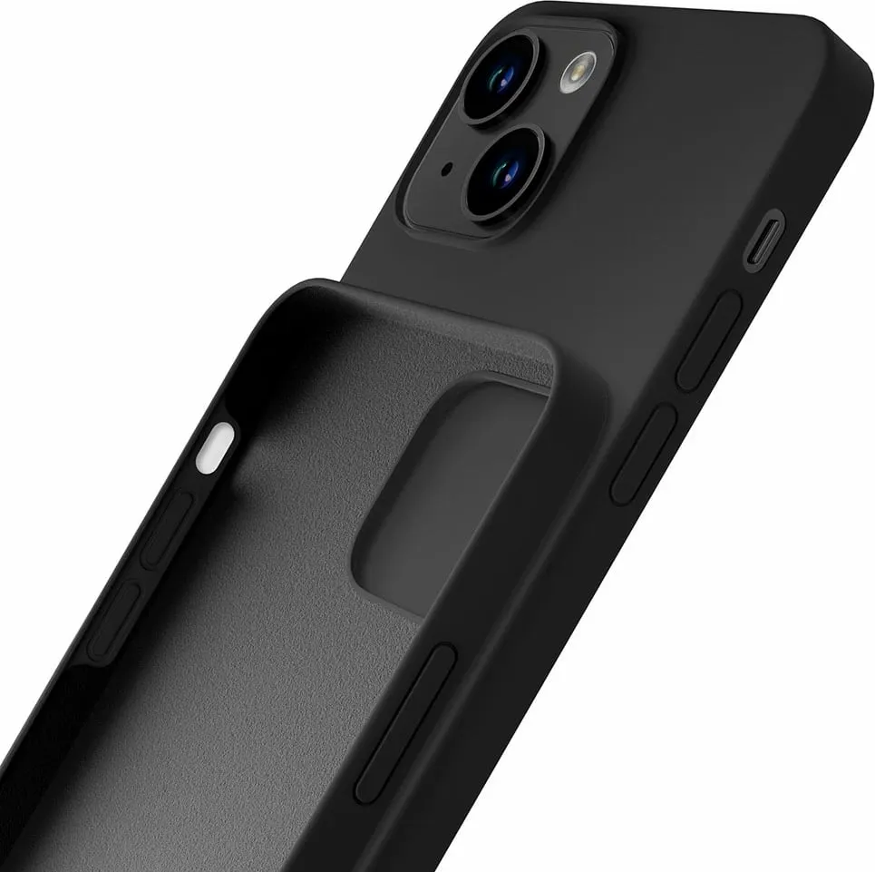 Mbështjellës silikon për iPhone 13 3mk Silicone Case, i zi - 5