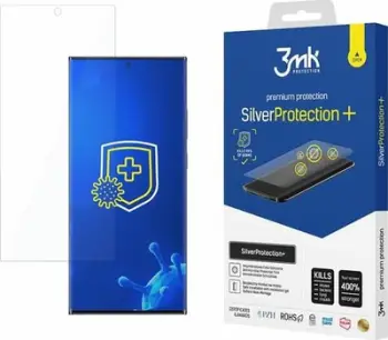 Fletë mbrojtëse 3MK Silver Protect+, Samsung Galaxy S22 Ultra, antimikrobike, transparente