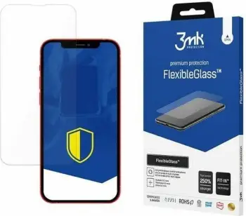 Mbrojtës ekrani xhami hibrid 3mk FlexibleGlass për iPhone 13 Pro / iPhone 13, Transparent