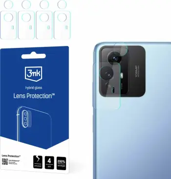 Mbrojtës xhami për kamerë 3MK Lens Protect, për Xiaomi Redmi Note 12s, set 4 copë, transparent