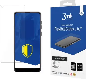 Mbrojtës ekrani hibrid 3mk FlexibleGlass Lite për Samsung Galaxy A21s, Transparent