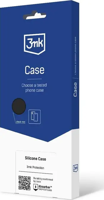 Mbulesë silikoni 3MK për Samsung Galaxy A14 4G, me mikrofibër, e zezë