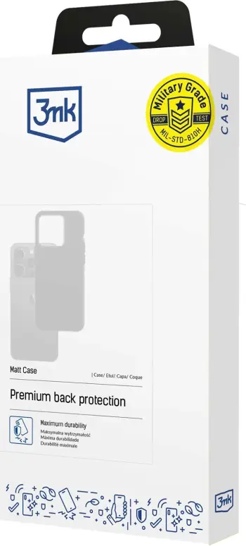 Mbulesë telefoni 3MK Matt Case për Poco F5, pamje mat, e zezë