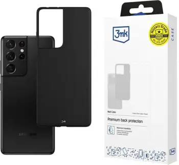 Mbështjellës 3mk Matt Case për Samsung Galaxy S21 Ultra, TPU, i zi