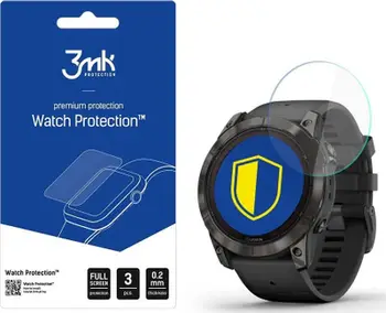 Mbrojtëse ekrani 3MK FlexibleGlass për Garmin Fenix 7X Pro Solar, xham hibrid, transparente