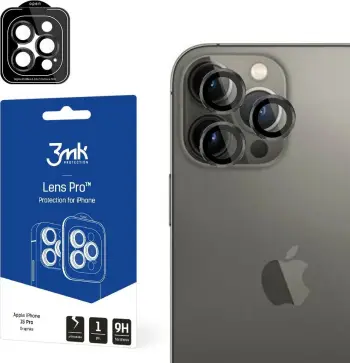 Mbrojtës lente 3MK Lens Protection Pro, për iPhone 15 Pro 6.1", me kornizë, grafit