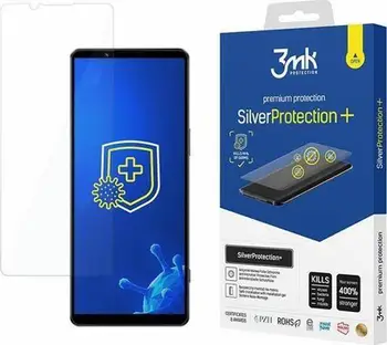 Fletë mbrojtëse 3MK Silver Protect+ për Sony Xperia 1 IV, antimikrobike, montim i lagësht, transparente