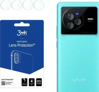 Mbrojtës lente 3MK Lens Protect për Vivo X80, set 4 copë, transparent