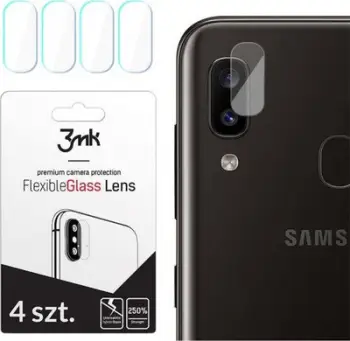Xham mbrojtës për kamerë Samsung Galaxy A20E 3MK FG, transparent