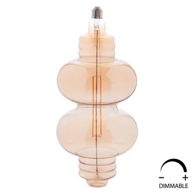 Llambë LED filament, 8W, E27, 3000K, ngjyrë ari, e zbehtë, FH4053.02 - 1