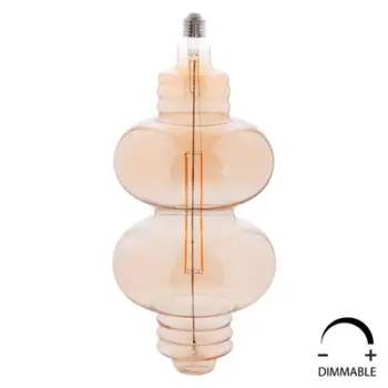 Llambë LED filament, 8W, E27, 3000K, ngjyrë ari, e zbehtë, FH4053.02