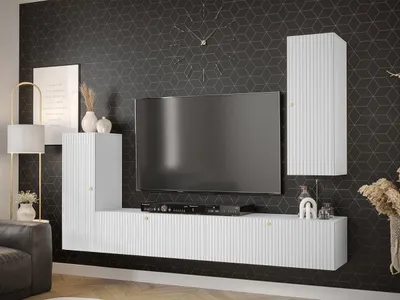 Set mobilie WALDI RIFLO SLIM 1, bardhë - 2