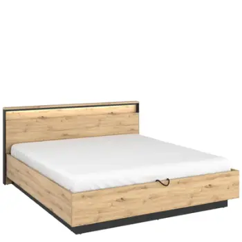 Krevat 160 cm QUANT QS-02, kaftë, zezë
