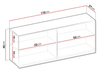 Kabinet muri me 2 dyer TEEN FLEX TF-10, bezhë
