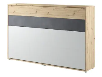 Krevat muri horizontal CONCEPT JUNIOR CJ-03 120x200, kaftë, zezë