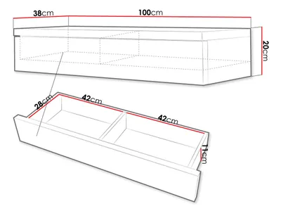 Tavolina grimi Wopandi WP02 (100 x 20 x 38) - 4