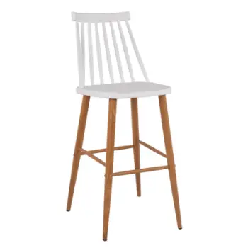 Karrige për bar Vanessa, ngjyrë e bardhë, FH8459.01, 43x49x107 cm, set prej 2 copë