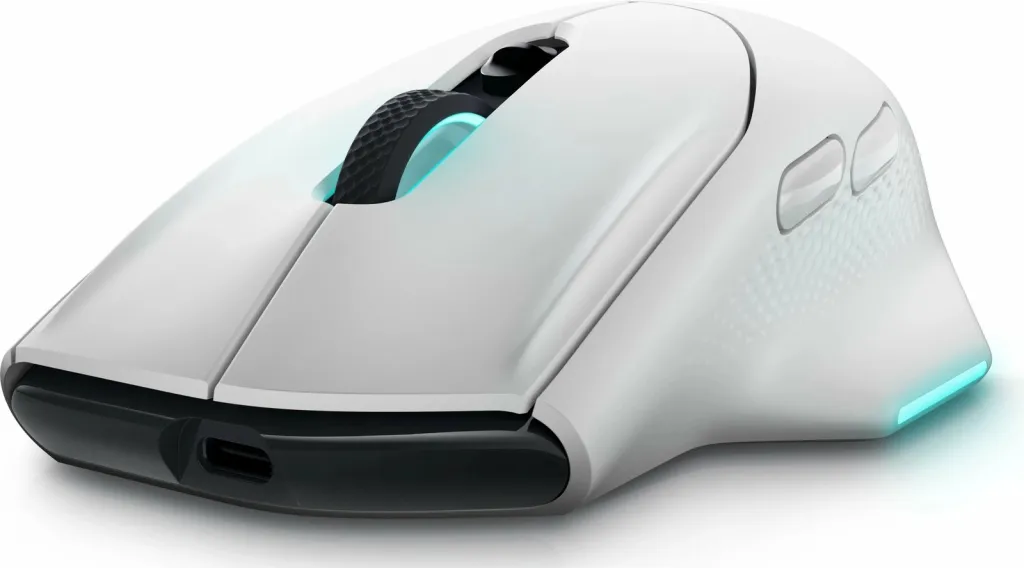 Maus Dell Alienware Pro Wireless RF, USB Type-C, 26000 DPI, i bardhë - 5