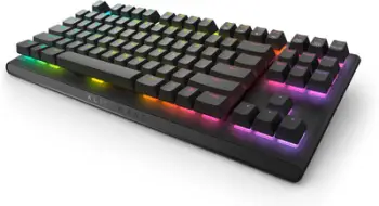 Tastierë mekanike gaming Alienware RGB Tenkeyless, Cherry MX Red, USB, e zezë