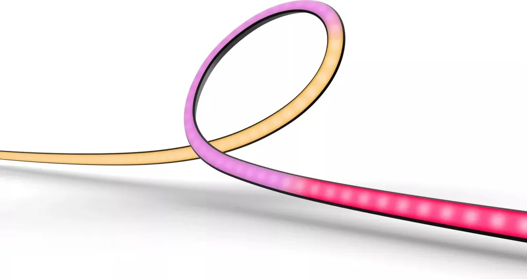 Dritë LED Philips Play Gradient për PC, Smart, Bluetooth, e bardhë, silikoni - 2