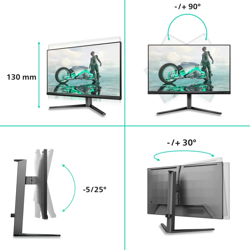 Monitor Philips Evnia 3000 27M2N3800A, 27", 4K Ultra HD, gri - 5