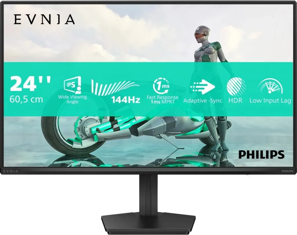 Monitor Philips Evnia 3000 24M2N3200NF, 23.8", Full HD, gri - 1