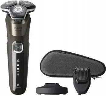 Makinë rroje elektrike Philips S5886/38, seri 5000, kafe + mbështjellës