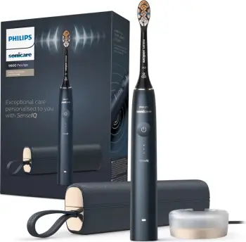 furçë dhëmbësh elektrike sonike, Philips, DC9900L HX9992/12, me etui udhëtimi dhe karikues, blu