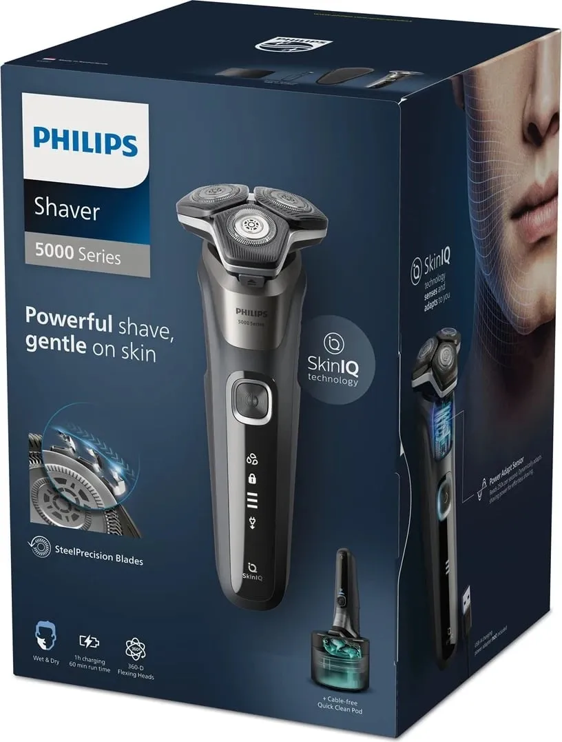 Makinë rroje Philips për meshkuj, hiri - 5