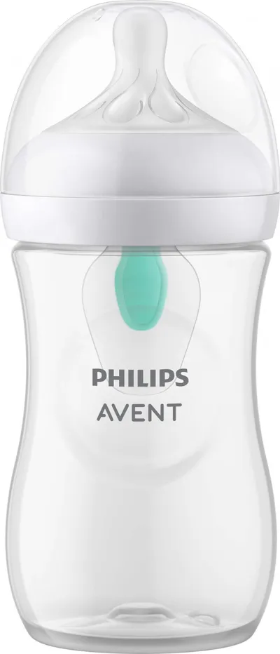 Biberon Philips Avent Responsive AirFree SCY673/01, 260 ml, pa BPA, transparent - 3