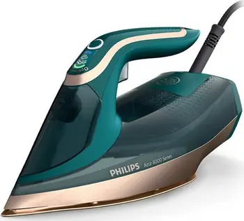 Hekur me avull Philips DST8030/70, fuqi e lartë, funksion antigëlqere, blu