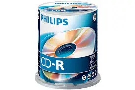 CD-R Philips, 80min, 700MB, 52x SP, 100/1