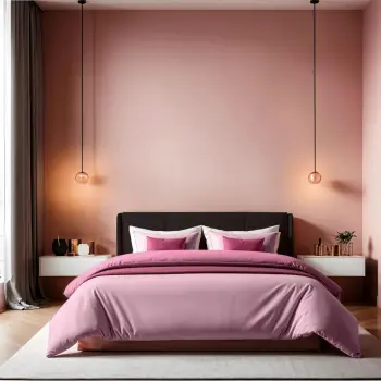 Jorgan mbulesë ranforce njëpersonëshe, ngjyrë dusty rose, L'essentiel, 140x200cm