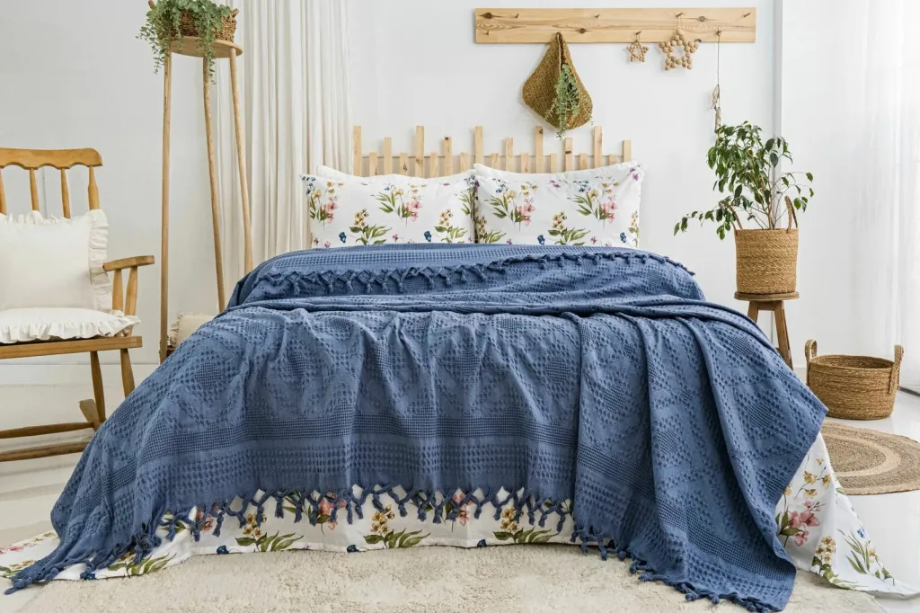 Set piké dopio, ngjyrë indigo, L'essentiel - 1