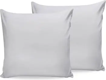 Set këllëfësh jastëku sateni (2 copë), ngjyrë e bardhë, L'essentiel