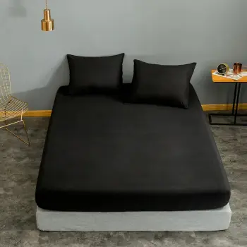 Set çarçafësh dopio, ngjyrë e zezë, L'essentiel, Düzboya
