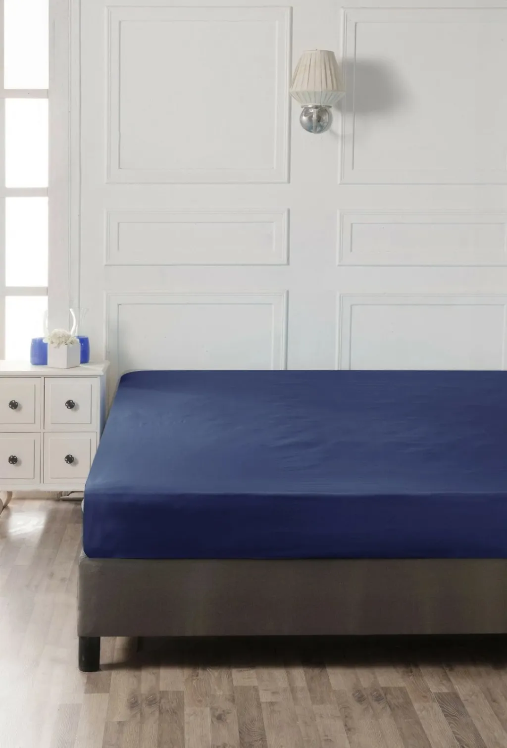 Çarçaf fitted Ranforce Double XL, ngjyrë Sax Blue, L'essentiel - 3