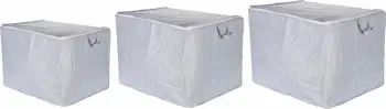 Set qese për organizim (3 copë), ngjyrë antracit, L'essentiel