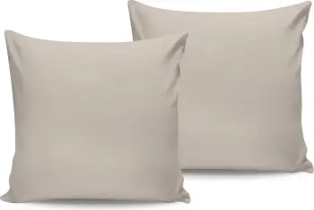 Jastëkëmbështjellëse sateni, ngjyrë krem, set prej 2 copësh, L'essentiel