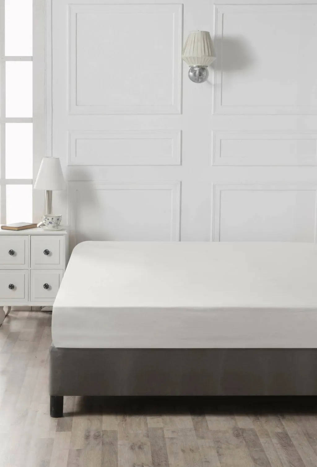 Çarçaf i bardhë fitted Ranforce Single XL, L'essentiel - 3