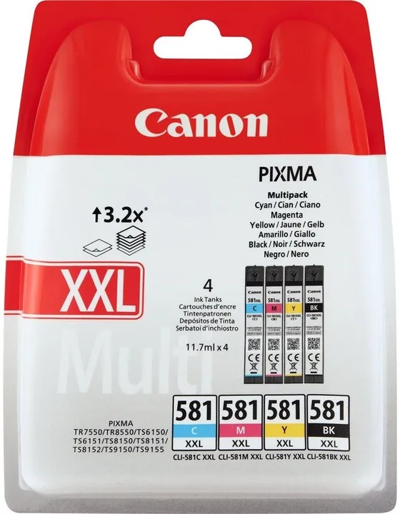 Ngjyrë për printer Canon CLI-581, multipack - 1