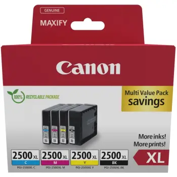 Toner Canon Tinte PGI-2500XL 9254B010 4er Multipack (BK/C/M/Y)