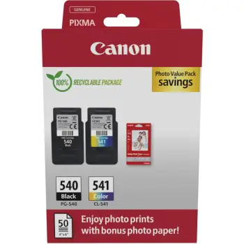Ink Canon PG-540/CL-541 5225B013 2 copa (e zezë/ngjyrë) + fotopapir